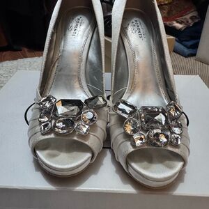 Bridal Wedding White Pumps